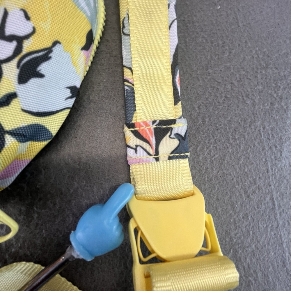 Vera Bradley Reactive Sling Backpack In Sunny Garden Print Yellow Multi VGUC - Picture 12 of 16